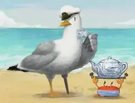 Почему чайки живут у моря, а не пьют чай.webp
